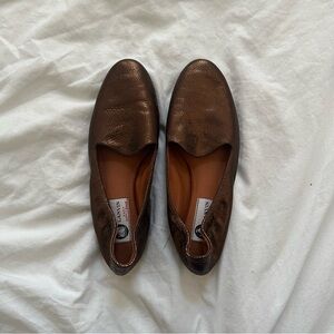 Lanvin Shimmering Bronze Loafers